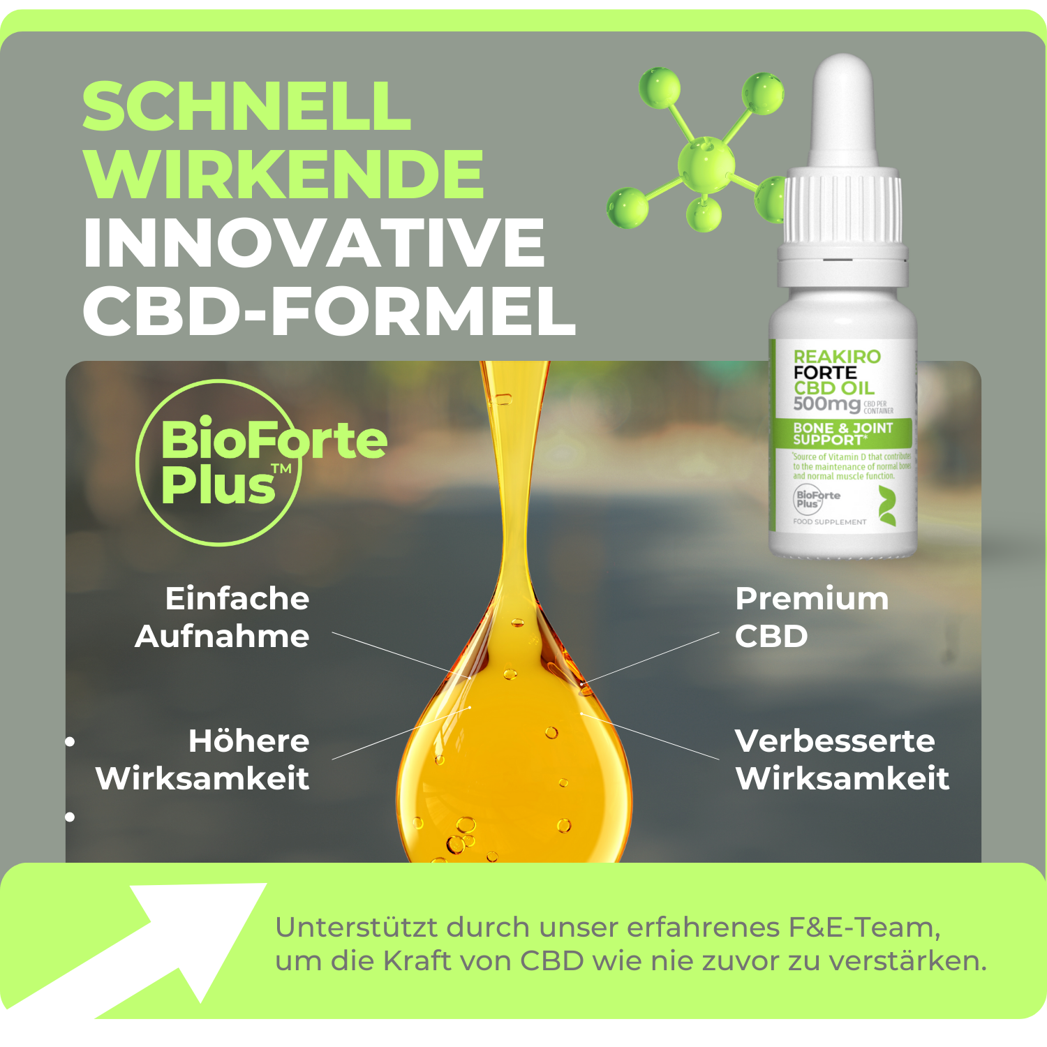 Forte CBD Knochen- und Gelenkunterstützung 500 mg 15 ml