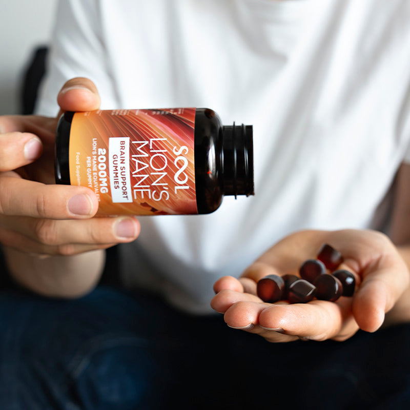 Lion's Mane Gehirnunterstützung Gummies 2000mg 60 Stück