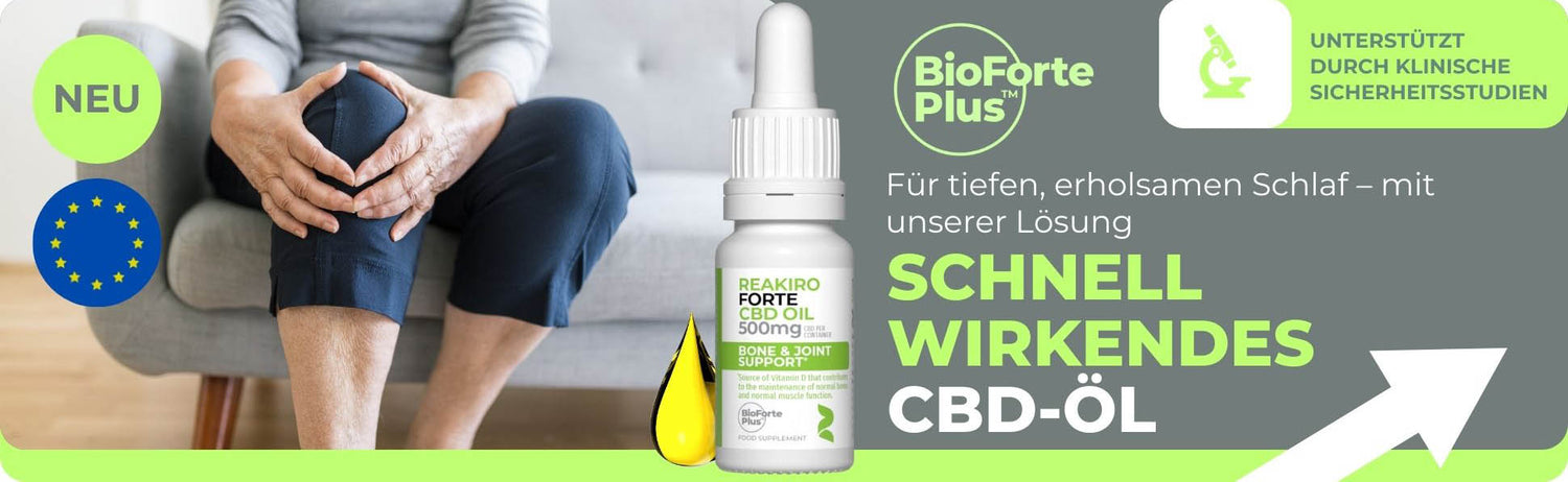 Verwendung von Reakiro Forte CBD Knochen- und Gelenköl