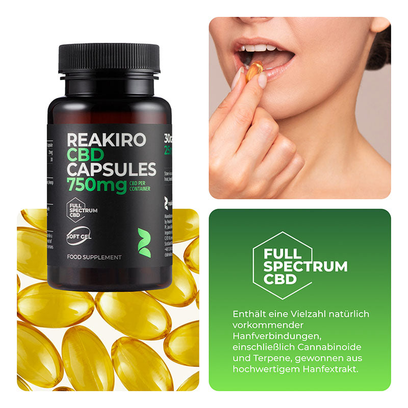 CBD-Kapseln 750 mg 30 Stück