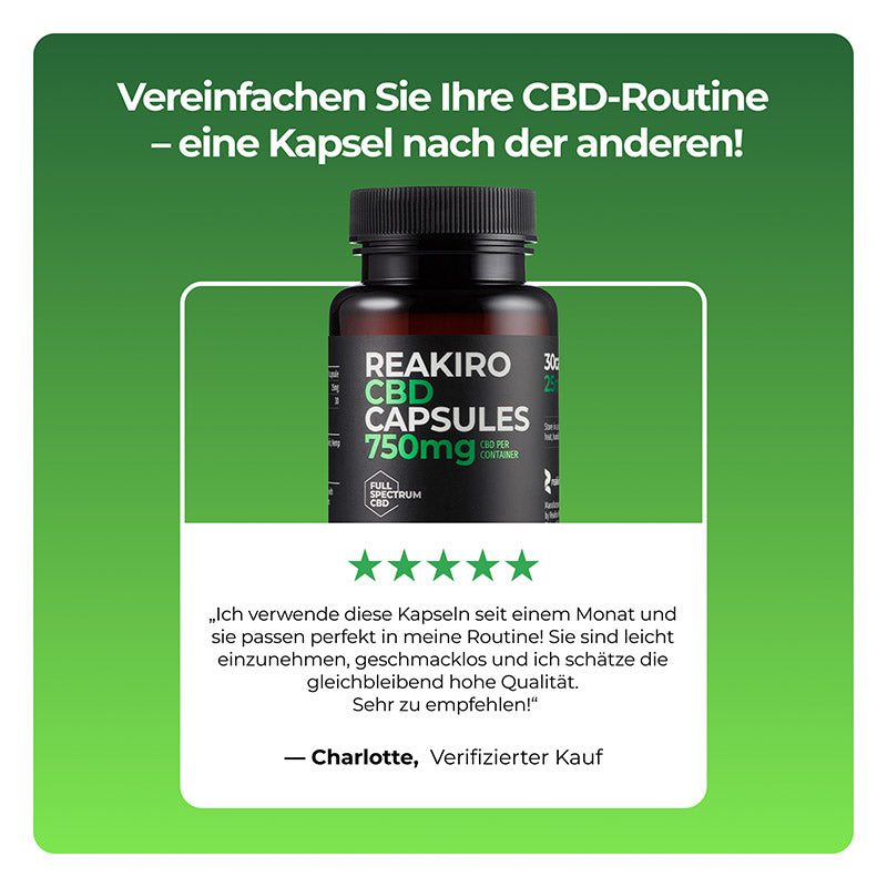 CBD-Kapseln 750 mg 30 Stück