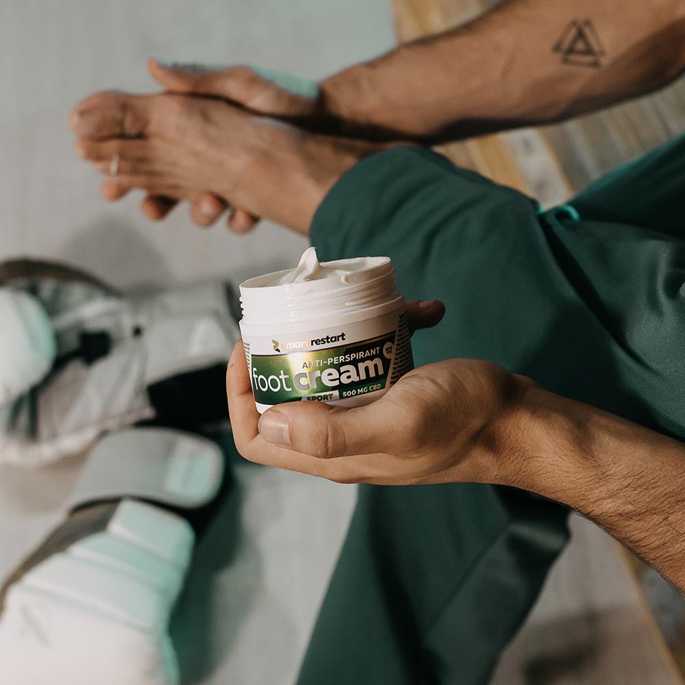 CBD Fußcreme 500mg Anwendung