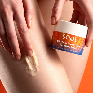 SOOL CBD Balm in use