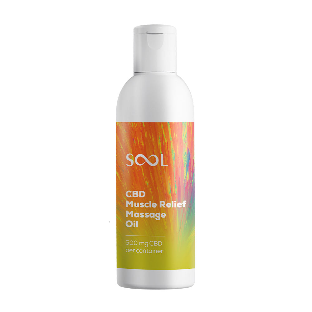 SOOL CBD Muscle Relief massage oil