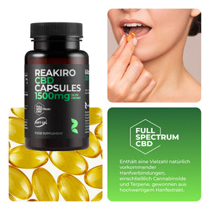 CBD Kapseln 1500mg 60 Stück - Vollspektrum

