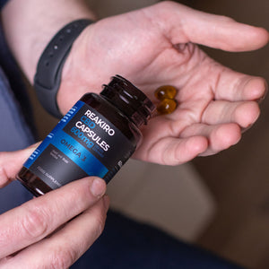 Reakiro Omega 3 CBD Capsules in use
