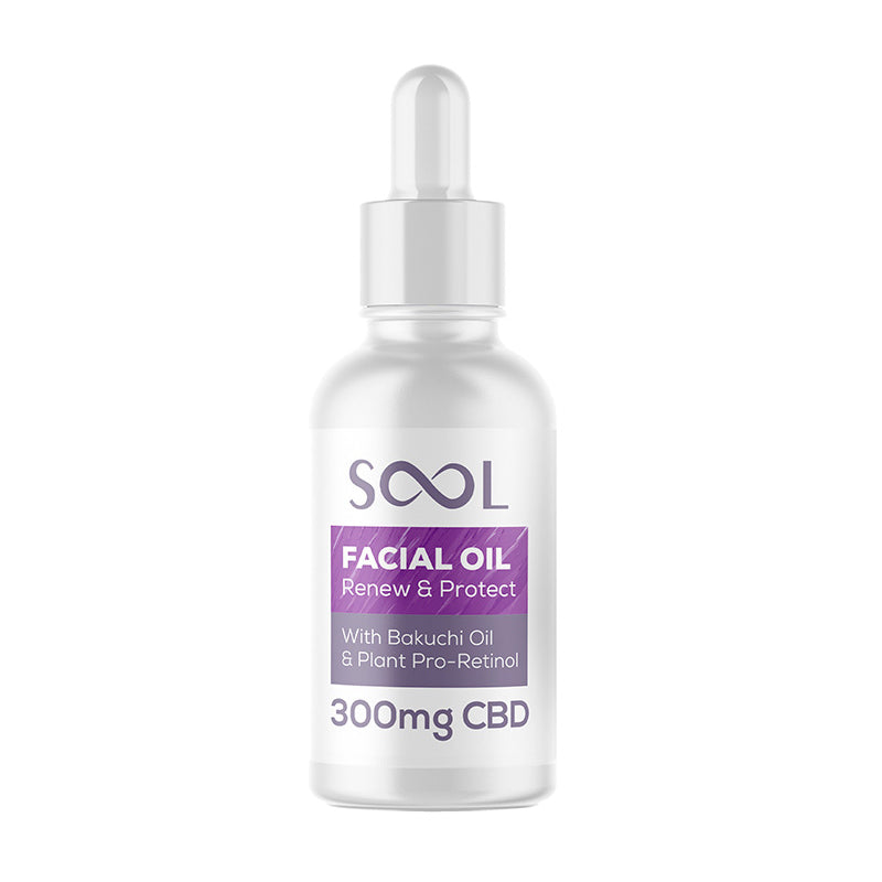 SOOL GesichtsolErneuern Schutzen-300mg CBD 30ml