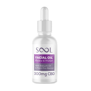 SOOL GesichtsolErneuern Schutzen-300mg CBD 30ml